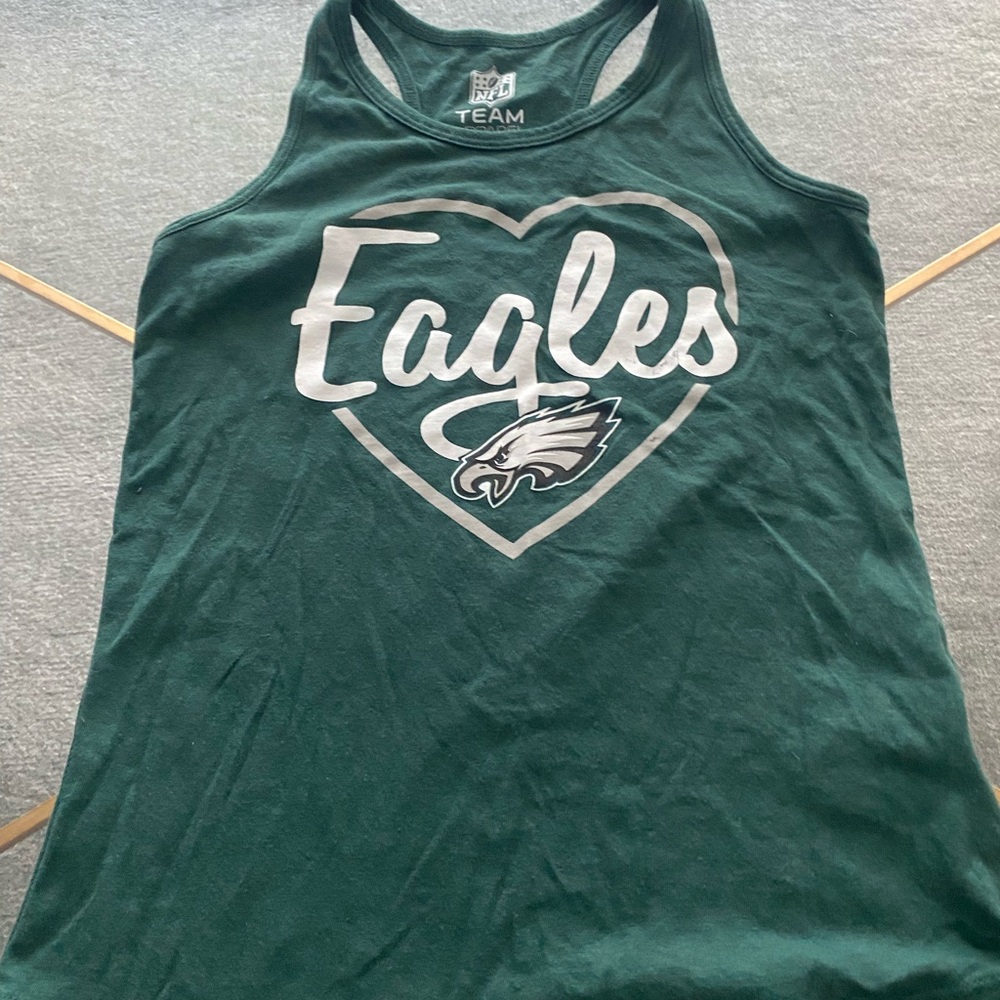 eagles racer back tank top